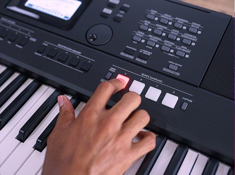 Đàn Organ Keyboard PSR-E473 thay thế bằng các nút Direct Category Access