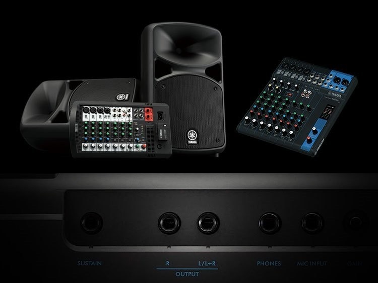 Đàn Organ Keyboard PSR-E473 với đầu output ra loa