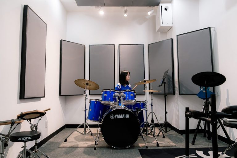 Phòng học Đánh trống tại Trường Nhạc Yamaha Hảo Vĩnh